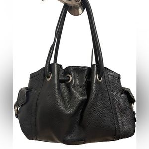 Cole Haan Pebbled Black Leather Bag